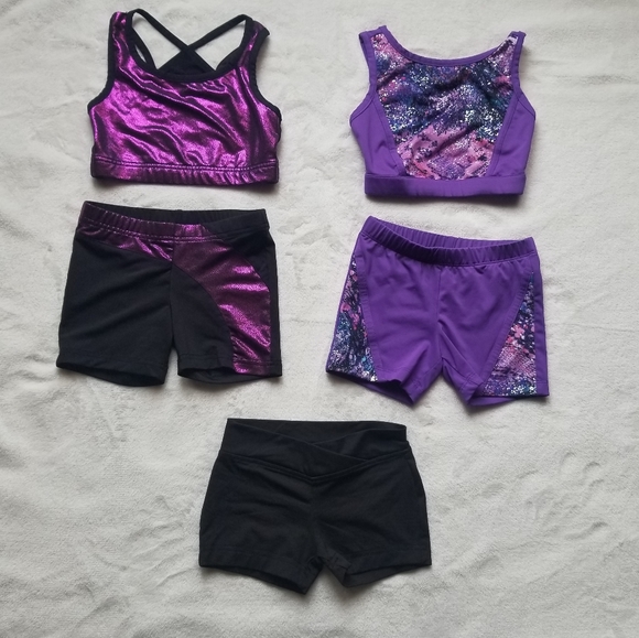 Danskin Now Other - Danskin now, size XS/XCH(XS), 1 set black and metallic pink. 2 purple set and b